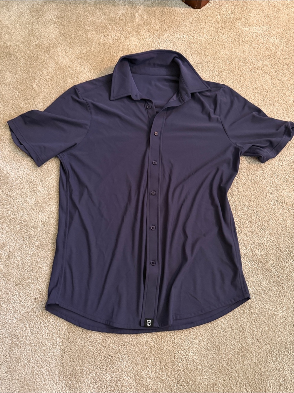 Born Primitive Dark Navy Short-Sleeve Button-Down Shirt